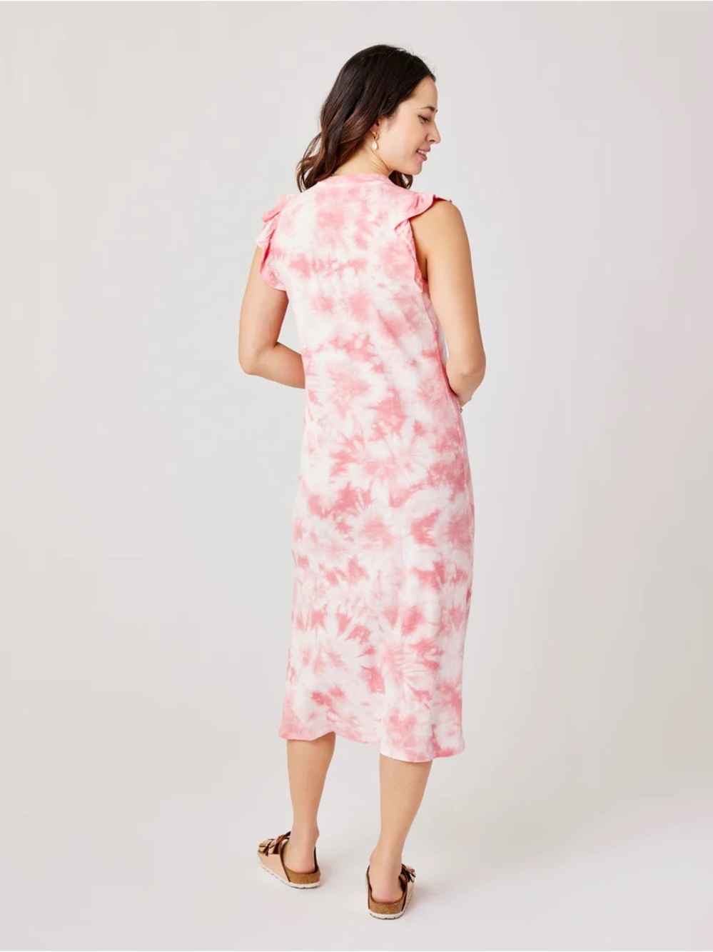 Carve Designs Maeve Organic Cotton Flutter Sleeve Dress Size Medium - Picture 7 of 15